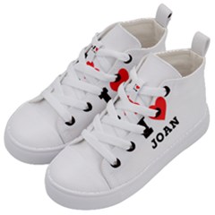 I Love Joan  Kids  Mid-top Canvas Sneakers by ilovewhateva