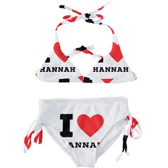 I Love Hannah Kids  Classic Bikini Set by ilovewhateva