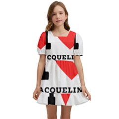 I Love Jacqueline Kids  Short Sleeve Dolly Dress by ilovewhateva