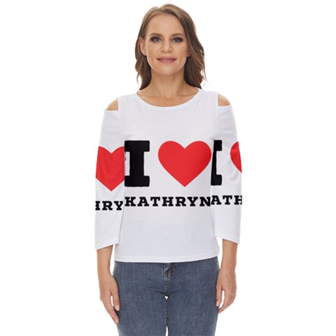 I Love Kathryn Cut Out Wide Sleeve Top by ilovewhateva