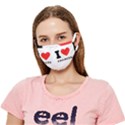 I love Frances  Crease Cloth Face Mask (Adult) View1