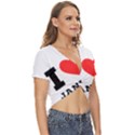 I love janice Twist Front Crop Top View3