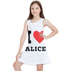 I Love Alice Kids  Lightweight Sleeveless Dress by ilovewhateva