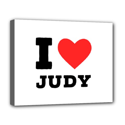 I Love Judy Deluxe Canvas 20  X 16  (stretched) by ilovewhateva