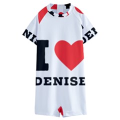 I Love Denise Kids  Boyleg Half Suit Swimwear by ilovewhateva