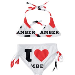 I Love Amber Kids  Classic Bikini Set by ilovewhateva