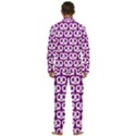 Purple Pretzel Illustrations Pattern Men s Long Sleeve Velvet Pocket Pajamas Set View4