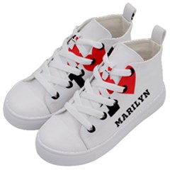 I Love Marilyn Kids  Mid-top Canvas Sneakers by ilovewhateva