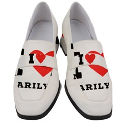 I Love Marilyn Women s Chunky Heel Loafers by ilovewhateva