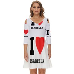 I Love Isabella Shoulder Cut Out Zip Up Dress by ilovewhateva