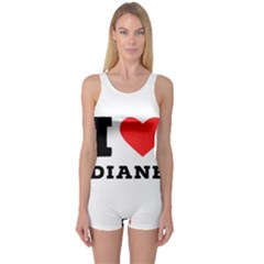 I Love Diane One Piece Boyleg Swimsuit by ilovewhateva