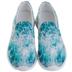 Tropical Blue Ocean Wave Men s Lightweight Slip Ons by Jack14