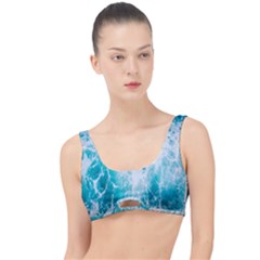 Tropical Blue Ocean Wave The Little Details Bikini Top by Jack14