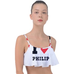 I Love Philip Frill Bikini Top by ilovewhateva