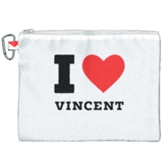 I Love Vincent  Canvas Cosmetic Bag (xxl) by ilovewhateva