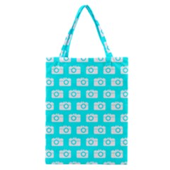 Modern Chic Vector Camera Illustration Pattern Classic Tote Bag by GardenOfOphir