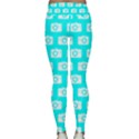 Modern Chic Vector Camera Illustration Pattern Lightweight Velour Classic Yoga Leggings View2