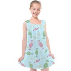 Toffees Candy Sweet Dessert Kids  Cross Back Dress by Jancukart