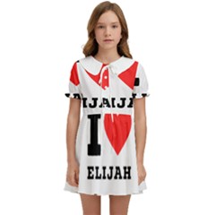 I Love Elijah Kids  Sweet Collar Dress by ilovewhateva