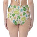 Tropical Leaf Leaves Palm Green Classic High-Waist Bikini Bottoms View2