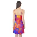 Squares Geometric Colorful Fluorescent Camis Nightgown  View2