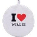 I love willie Round Trivet View2