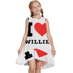 I Love Willie Kids  Frill Swing Dress by ilovewhateva