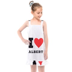 I Love Albert Kids  Overall Dress by ilovewhateva