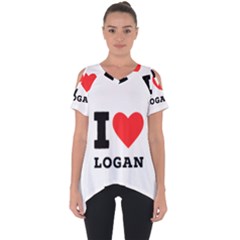 I Love Logan Cut Out Side Drop Tee by ilovewhateva