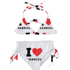 I Love Gabriel Kids  Classic Bikini Set by ilovewhateva