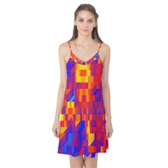 Geometric Pattern Fluorescent Colorful Camis Nightgown  by Jancukart