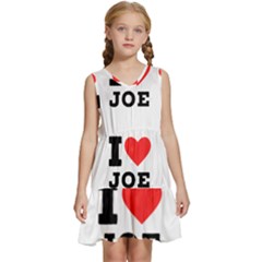 I Love Joe Kids  Sleeveless Tiered Mini Dress by ilovewhateva