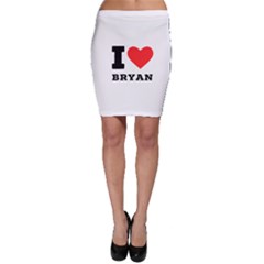 I Love Bryan Bodycon Skirt by ilovewhateva