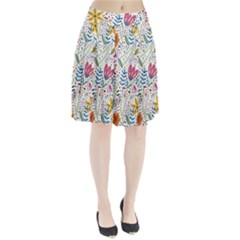 Flowers-484 Pleated Skirt by nateshop