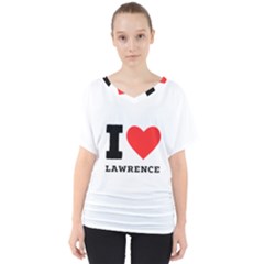 I Love Lawrence V-neck Dolman Drape Top by ilovewhateva