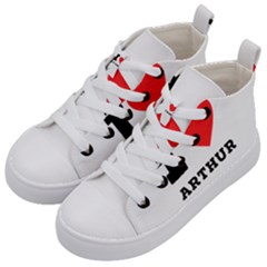 I Love Arthur Kids  Mid-top Canvas Sneakers by ilovewhateva