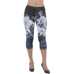 Tempestuous Beauty Art Print Lightweight Velour Capri Leggings  by dflcprintsclothing