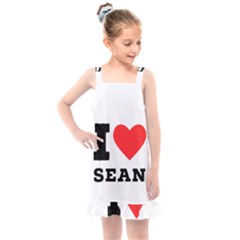 I Love Sean Kids  Overall Dress by ilovewhateva