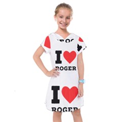 I Love Roger Kids  Drop Waist Dress by ilovewhateva