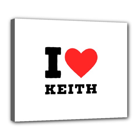 I Love Keith Deluxe Canvas 24  X 20  (stretched) by ilovewhateva