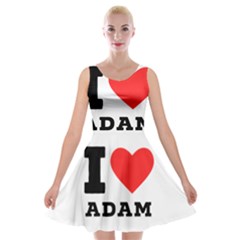 I Love Adam  Velvet Skater Dress by ilovewhateva