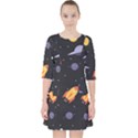 Cosmos Quarter Sleeve Pocket Dress View1