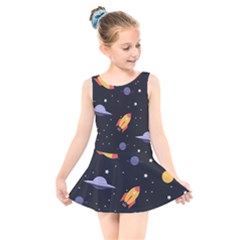 Cosmos Kids  Skater Dress Swimsuit by nateshop