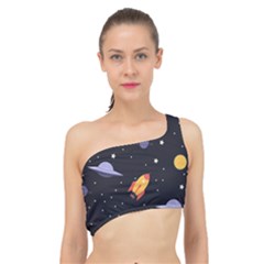 Cosmos Spliced Up Bikini Top  by nateshop