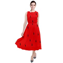 Fruit-01 Round Neck Boho Dress by nateshop