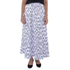 Leaves-011 Flared Maxi Skirt by nateshop