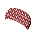 Red And White Kitchen Utensils Pattern Yoga Headband View1