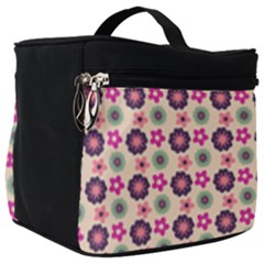 Cute Floral Pattern Make Up Travel Bag (big) by GardenOfOphir