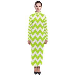 Chevron Pattern Gifts Turtleneck Maxi Dress by GardenOfOphir