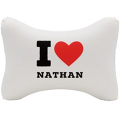 I Love Nathan Seat Head Rest Cushion by ilovewhateva